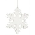 thumbnail image 1 of Vickerman 12" White Glitter Snowflake Christmas Ornament, 1 of 5