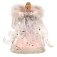 thumbnail image 1 of Vickerman 12" White-Silver Lit Angel Christmas Tree Topper., 1 of 6