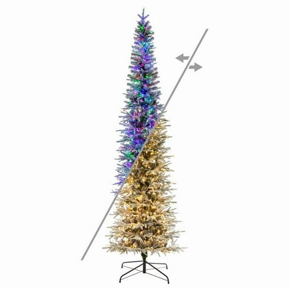 Vickerman K257493LEDCC 12 ft. x 56 in. Frosted Bixley Dura Lit 1850CC Christmas Tree