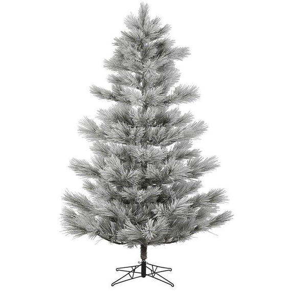 Vickerman 562802-12' x 74" Flocked Alder Long Needle Pine Christmas Tree (G186590)
