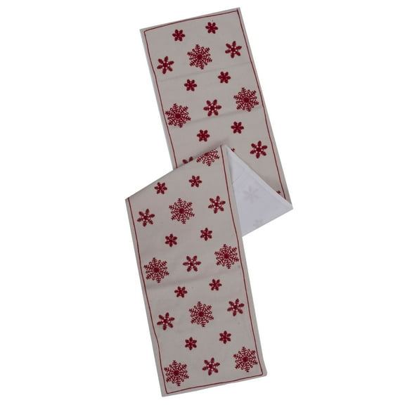 Vickerman 12" x 60" Let It Snow Table Runner