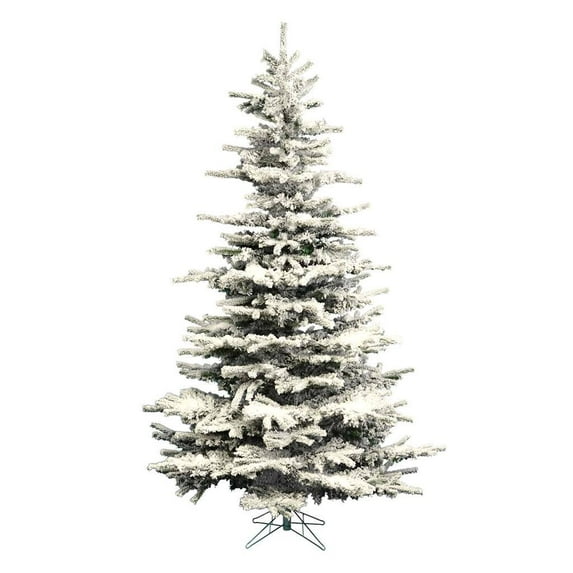 Vickerman 107591 - 12' x 75" Flocked Sierra Fir Tree Christmas Tree (A861890)