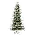thumbnail image 1 of Vickerman 12' x 72" Unlit Flocked Kamas Fraser Slim Artificial Christmas Tree, 1 of 2