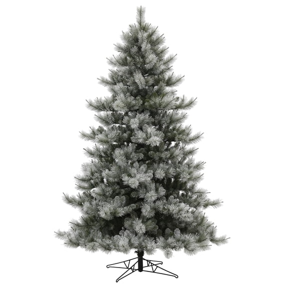 Vickerman 12' x 82" Flocked Cayce Pine Artificial Christmas Tree, Unlit
