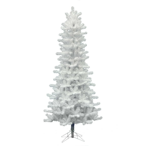 Vickerman 10' Crystal White Pine Slim Artificial Christmas Tree, Unlit