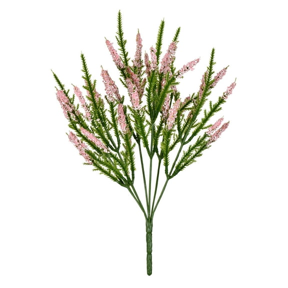 Vickerman 13" Artificial Pink Blazing Star Bush Pack of 3.