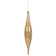 thumbnail image 1 of Vickerman 13" Café Latte Mercury Rain Drop Ornament. Comes 2 per Bag., 1 of 1