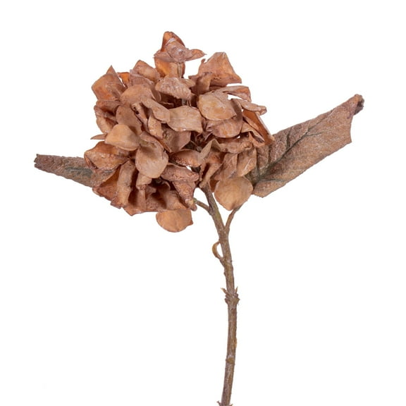 Vickerman 13" Tan Artificial Dried Hydrangea Spray, 6 per bag.