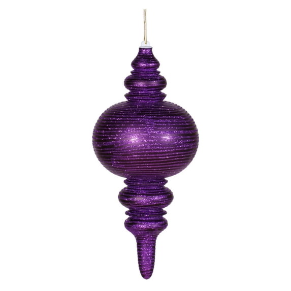 Vickerman 13 in. Matte and Glitter Finial Ornament