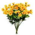 thumbnail image 1 of Vickerman 14.5" Artificial Yellow Wild Daisy Bush, Set of 3, 1 of 3