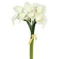 thumbnail image 1 of Vickerman 14'' Artificial White Calla Lily. Eight stems per pack., 1 of 8