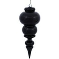 thumbnail image 1 of Vickerman 14" Black Shiny Finial Ornament, 1 of 4