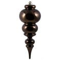 thumbnail image 1 of Vickerman 14" Chocolate Shiny Finial Ornament, 1 of 7