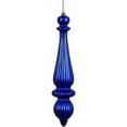 thumbnail image 1 of Vickerman 14" Cobalt Matte FinialDrop UV Dril 2/Bg Finial Ornament, 1 of 7