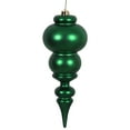 thumbnail image 1 of Vickerman 14" Emerald Matte Finial Ornament, 1 of 4