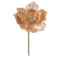 thumbnail image 1 of Vickerman 14" Gold Pearl Glitter Magnolia Artificial Christmas Stem, 3 per Bag, 1 of 2