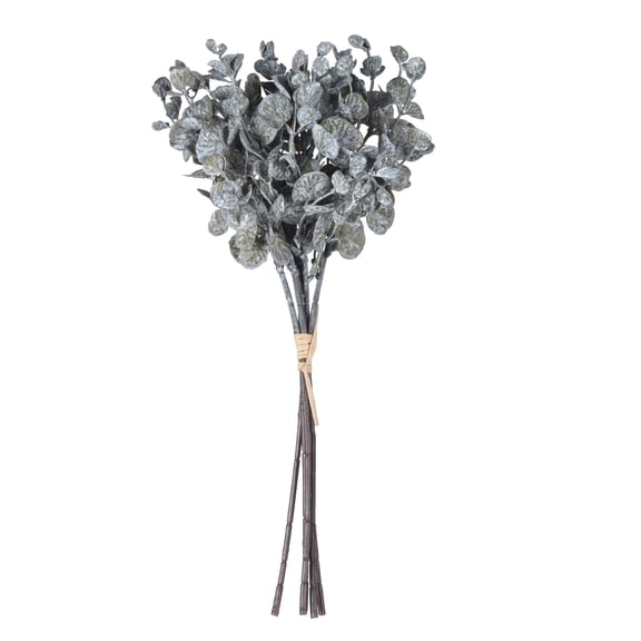 Vickerman 14" Green Artificial Eucalyptus Bundle, 3 per bag.