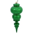 thumbnail image 1 of Vickerman 14" Green Shiny Finial Ornament, 1 of 4