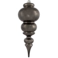 thumbnail image 1 of Vickerman 14" Gunmetal Shiny Finial Christmas Ornament UV Treated with Drilled and Wired Cap, 1 of 7