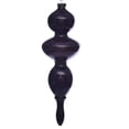 thumbnail image 1 of Vickerman 14" Plum Wood Grain Bubble Finial Ornament. These ornaments are the perfect addition to any holiday decorating project. They features a light wood grain pattern. Includes 3 pieces per pack., 1 of 1