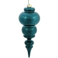 thumbnail image 1 of Vickerman 14" Teal Shiny Finial Ornament, 1 of 4