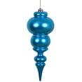 thumbnail image 1 of Vickerman 14" Turquoise Matte Finial Ornament, 1 of 4