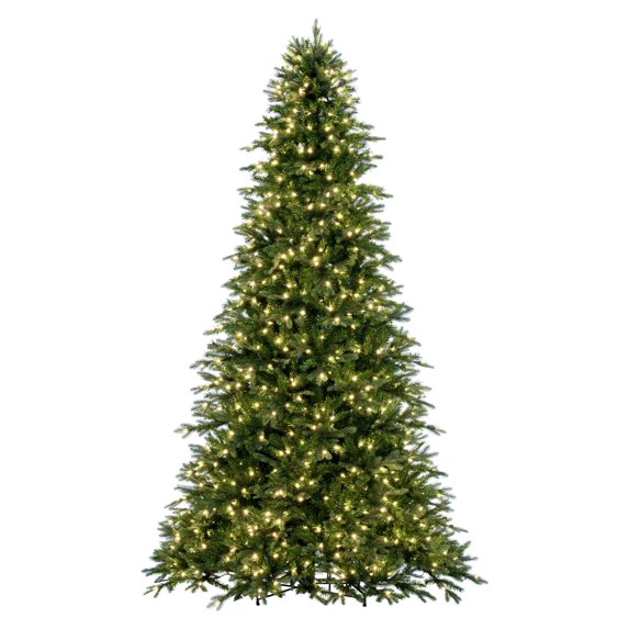 Vickerman 14' x 106" Douglas Fir Artificial Pre-Lit Christmas Tree, Warm White LED Mini Lights.