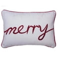 thumbnail image 1 of Vickerman  14 x 20 in. White Merry Pillow, 1 of 1