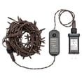 thumbnail image 1 of Vickerman 144 Warm White LED 2 Function Spider Light Set, 24' Christmas Light Set, Brown Wire, 1 of 4
