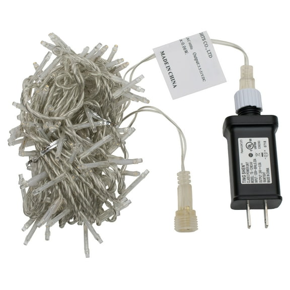 Vickerman 144 Warm White LED 2 Function Spider Light Set, 24' Christmas Light Set, Clear Wire