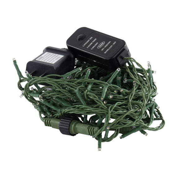 Vickerman 144 Warm White LED 2 Function Spider Light Set, 24' Christmas Light Set, Green Wire