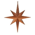 thumbnail image 1 of Vickerman 15.75" Burnished Orange Iridescent Glitter Bethlehem Star Christmas Ornament, 1 of 2