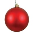 thumbnail image 1 of Vickerman 15.75" Red Matte Ball Ornament, 1 of 2
