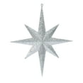 thumbnail image 1 of Vickerman 15.75" Silver Iridescent Glitter Bethlehem Star Christmas Ornament, 1 of 2