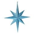 thumbnail image 1 of Vickerman 15.75" Turquoise Glitter Bethlehem Star Christmas Ornament, 1 of 2
