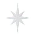 thumbnail image 1 of Vickerman 15.75" White Iridescent Glitter Bethlehem Star Christmas Ornament, 1 of 2