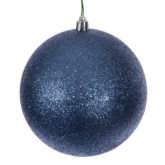Vickerman N594052DG 15.75 in. Denim Blue Glitter Ball Ornament
