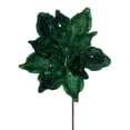 thumbnail image 1 of Vickerman 15" Artificial Midnight Green Deluxe Magnolia Christmas Stem, 8" Flower, 6 per bag, 1 of 2