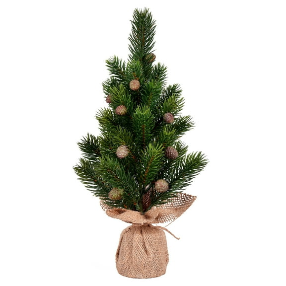 Vickerman 15" Spruce Sapling Artificial Christmas Tree, Unlit, Pack of 2