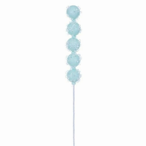 Vickerman MC254444 15 in. Seafoam Green Icy Sugar Pick, 6 per Bag