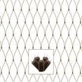 thumbnail image 1 of Vickerman 150 Pure White Wide Angle LED Single Mold Christmas Net Light Set, Brown Wire, 1 of 2