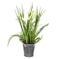 thumbnail image 1 of Vickerman 16.5" Artificial Daffodil in Galvanized Pot., 1 of 2