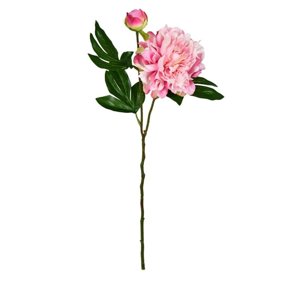 Vickerman 16" Artificial Light Pink Peony Spray. Includes 6 sprays per pack.