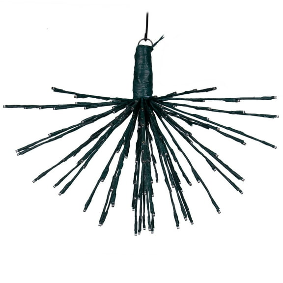 Vickerman 160Lt x 24" Green Starburst Warm White 5mm Twinkle LED Lights.