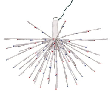 Vickerman 160Lt x 24" White Starburst Blue 5mm LED Lights.