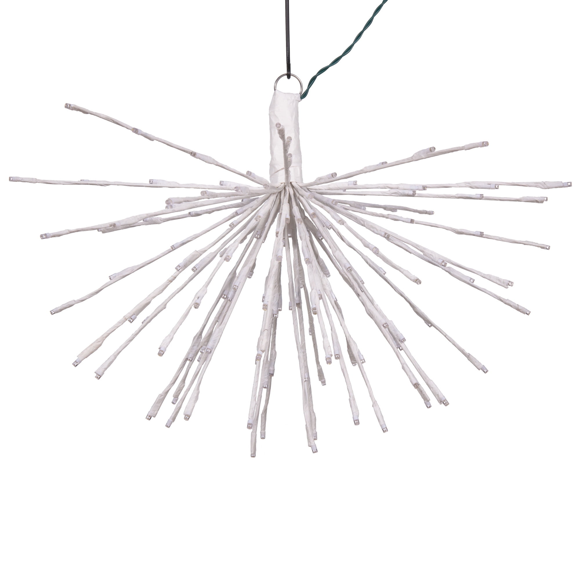 24" White Starburst Twinkle LED Outdoor Hanging Light