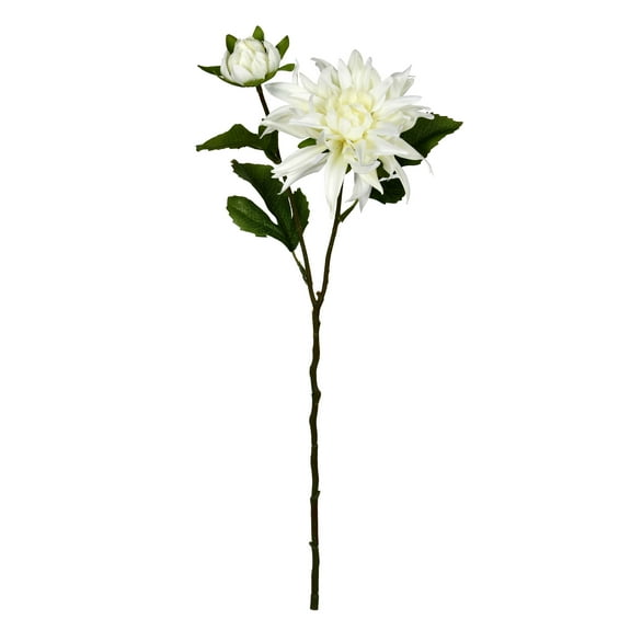 Vickerman 17" Artificial Cream Dahlia Spray. Includes 6 sprays per pack.