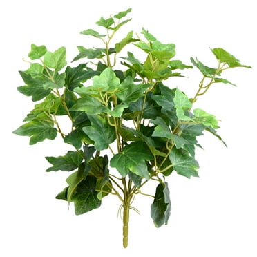 Vickerman 17" Artificial Green Ivy Bush, Set of 3