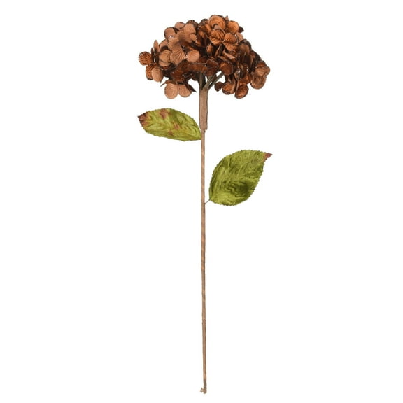 Vickerman 17" Artificial Mocha Hydrangea Christmas Spray, 3 per bag