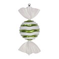 thumbnail image 1 of Vickerman 18.5" Lime-White Striped Wave Candy Christmas Ornament, 1 of 2